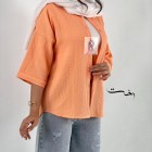 شومیز پفکی رنگی