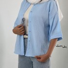 شومیز پفکی رنگی