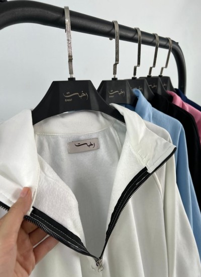 بلوز دورس نیم زیپ بلوز دورس نیم زیپ