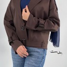 ترنج کت بارونی کمربندی
