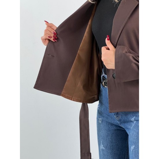 ترنج کت بارونی کمربندی