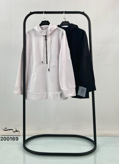 هودی بیسیک نیم زیپ هودی بیسیک نیم زیپ