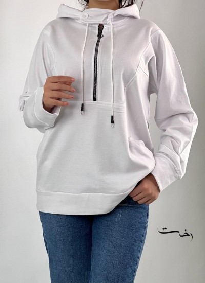 هودی بیسیک نیم زیپ هودی بیسیک نیم زیپ