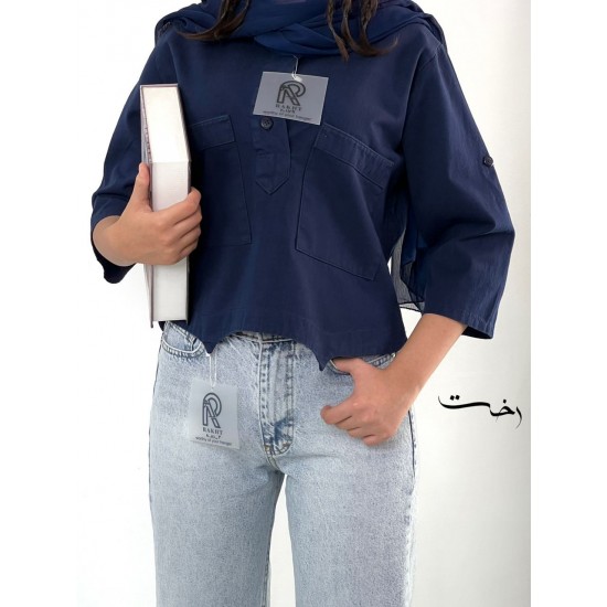 شومیز باکسی دو جیب شومیز باکسی دو جیب