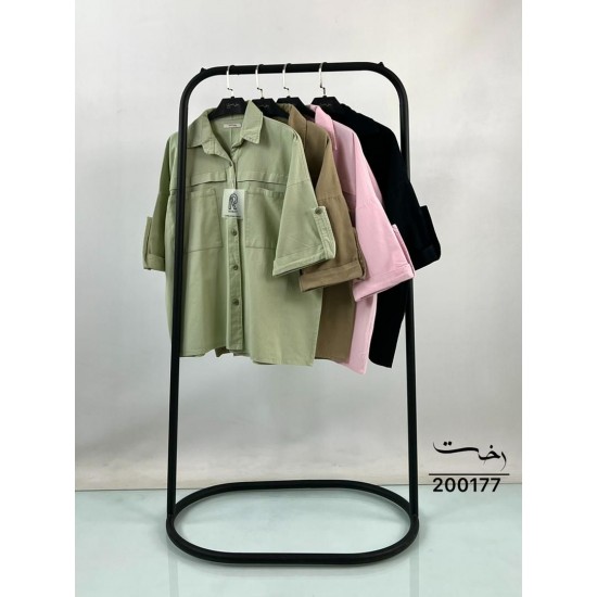 شومیز پاگون دار جلو جیب