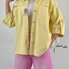 شومیز پاگون دار جلو جیب