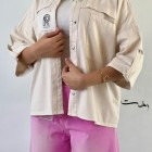 شومیز پاگون دار جلو جیب