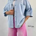 شومیز پاگون دار جلو جیب