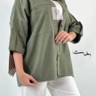 شومیز پاگون دار جلو جیب