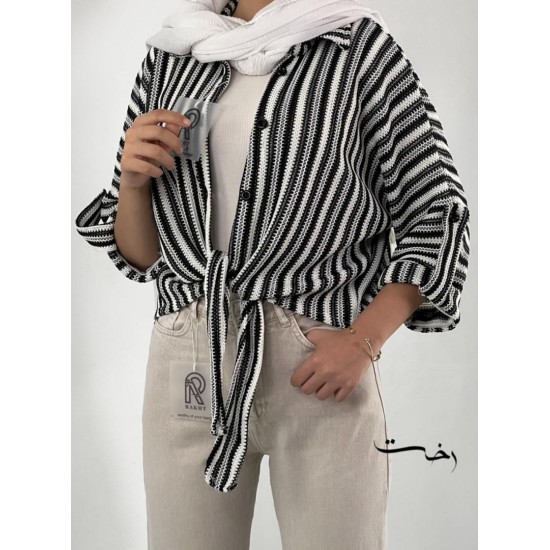 شومیز جلو گره ای پاییزه شومیز جلو گره ای پاییزه