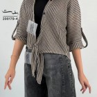 شومیز جلو گره ای پاییزه شومیز جلو گره ای پاییزه