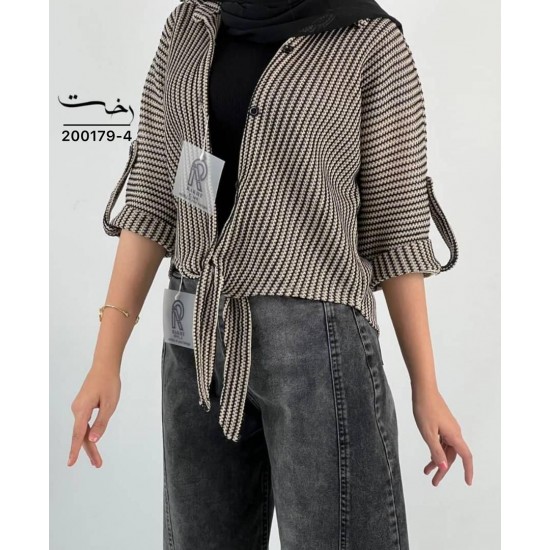 شومیز جلو گره ای پاییزه شومیز جلو گره ای پاییزه