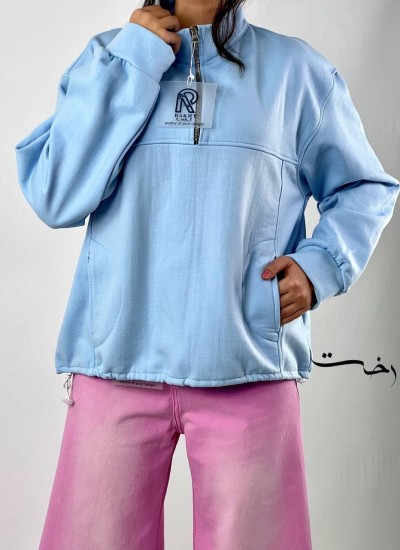 بلوز دورس نیم زیپ بلوز دورس نیم زیپ