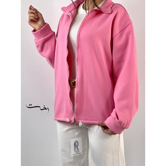سوییشرت دورس جلو زیپ