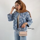 کت نیم تنه گلدوزی آبی