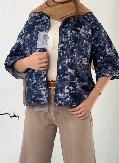 شومیز باکسی طرحدار