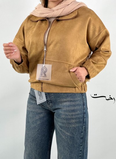 جکت بامبر جیر دو جیب