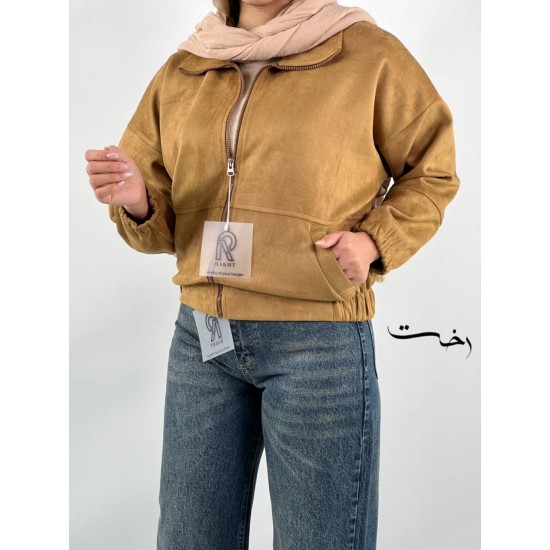 جکت بامبر جیر دو جیب جکت بامبر جیر دو جیب