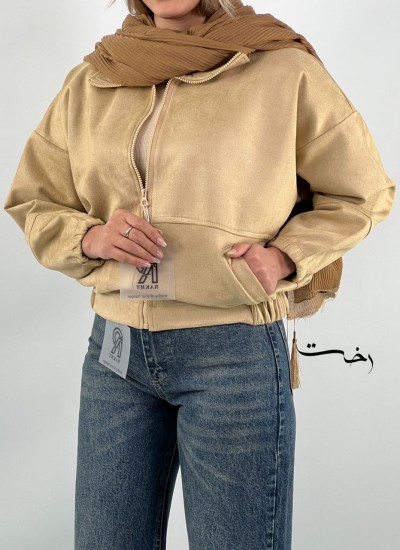 جکت بامبر جیر دو جیب