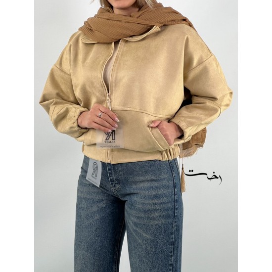 جکت بامبر جیر دو جیب جکت بامبر جیر دو جیب