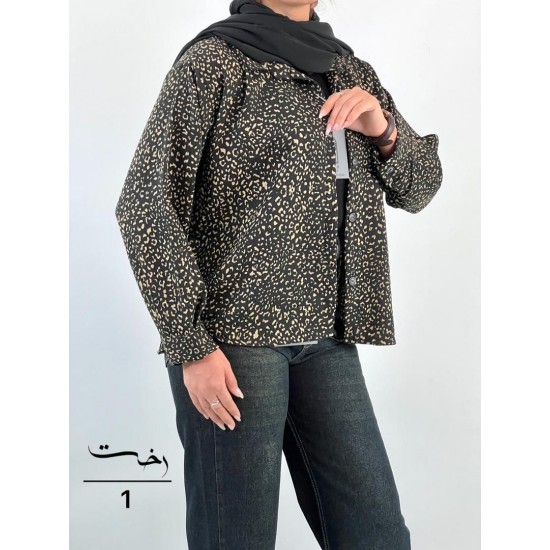 شومیز باکسی پلنگی شومیز باکسی پلنگی