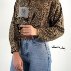 شومیز باکسی پلنگی