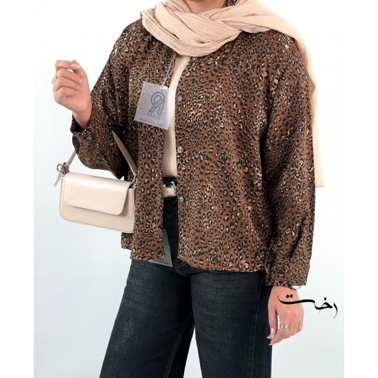 شومیز باکسی پلنگی شومیز باکسی پلنگی