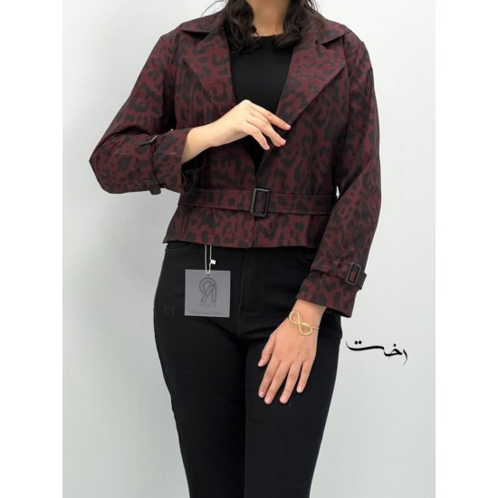 کت پلنگی کمربنددار کت پلنگی کمربنددار