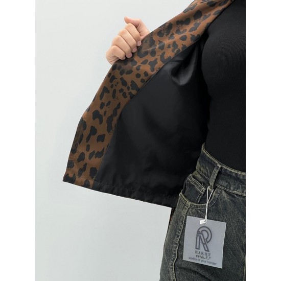 کت پلنگی کمربنددار کت پلنگی کمربنددار