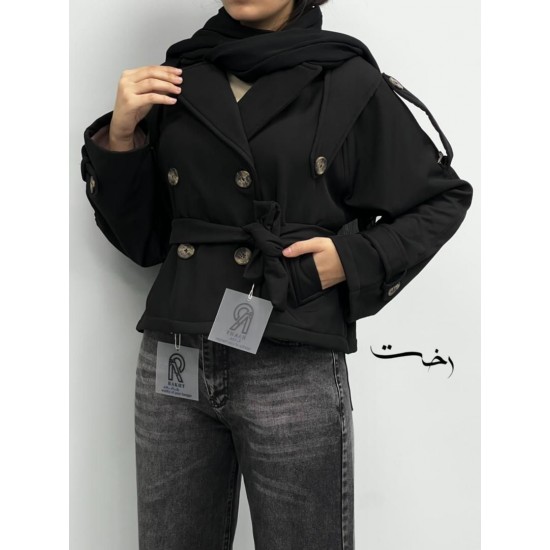 کت بارونی یقه انگلیسی