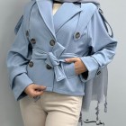 کت بارونی یقه انگلیسی