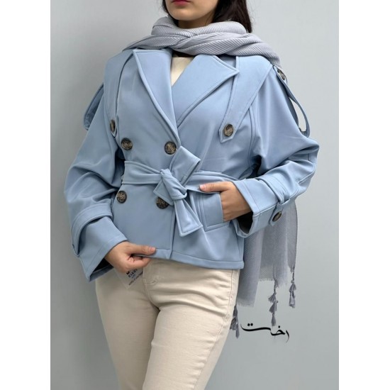 کت بارونی یقه انگلیسی