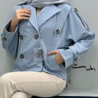 کت بارونی یقه انگلیسی