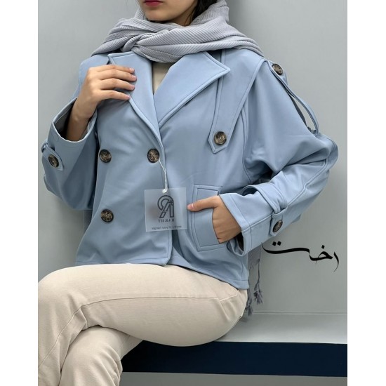 کت بارونی یقه انگلیسی