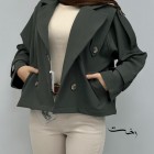 کت بارونی یقه انگلیسی