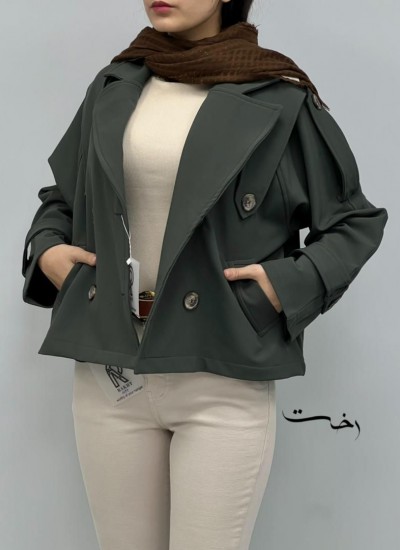 کت بارونی یقه انگلیسی