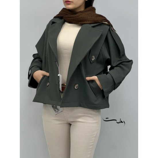 کت بارونی یقه انگلیسی