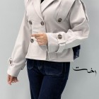 کت بارونی یقه انگلیسی