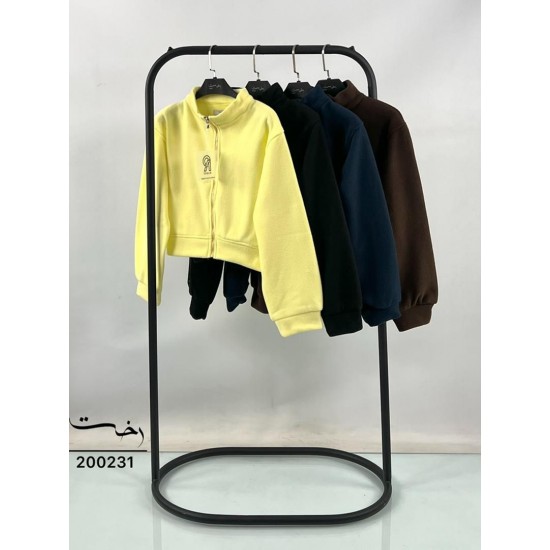 کراپ سوییشرت فلیس