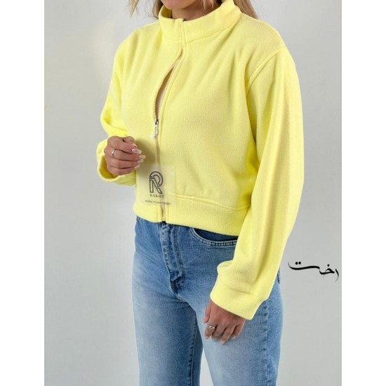 کراپ سوییشرت فلیس