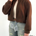 کراپ سوییشرت فلیس