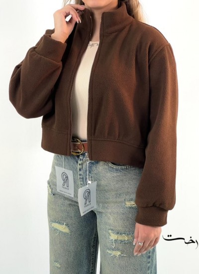 کراپ سوییشرت فلیس