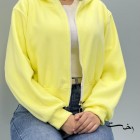 کراپ سوییشرت کلاهدار