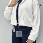 کراپ سوییشرت کلاهدار