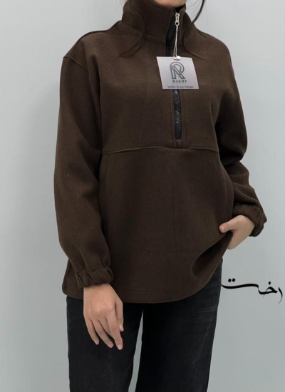 بلوز فوتر نیم زیپ