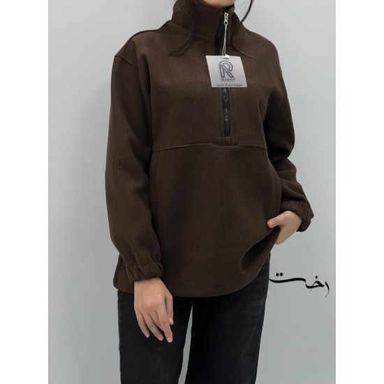 بلوز فوتر نیم زیپ