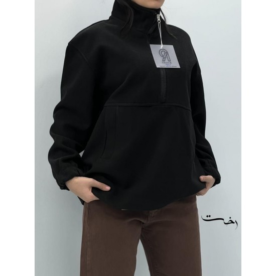 بلوز فوتر نیم زیپ