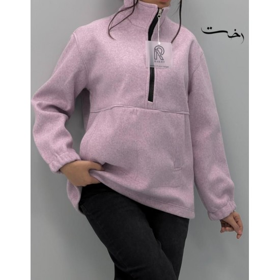 بلوز فوتر نیم زیپ