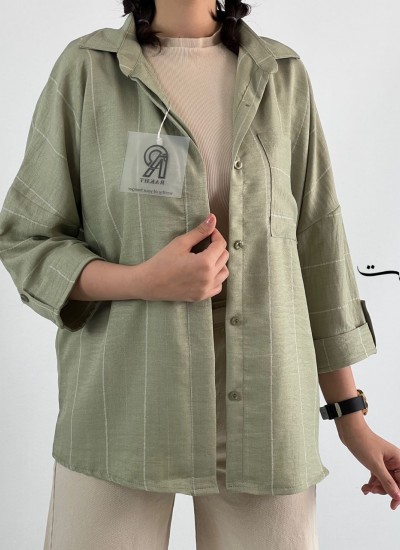 شومیز شانتون پشت دکمه 