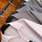 شومیز چهارخونه یقه هفتی شومیز چهارخونه یقه هفتی